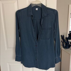 Blue Button-Up Shirt